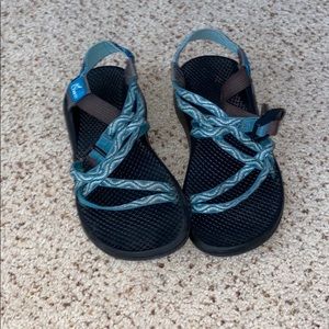 EUC green/blue chacos